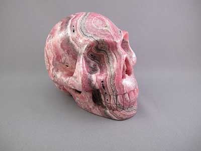 Rhodochrosite Crystal Skulls